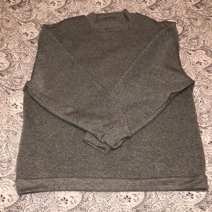 Mock neck sweater-shirt
